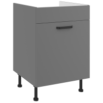 NESSANT se | dolní skříňka 60 ZL 1S dřezová s výsuvem | 60 cm | PREMIUM BOX | šedá