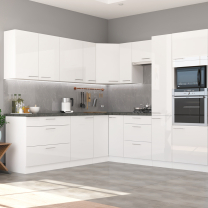 LARA wh | dolní skříňka 80D 3S se zásuvkami | 80 cm | zásuvky QUADRO | bílá lesk