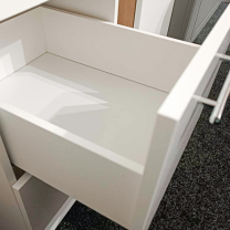 LARA wh | dolní skříňka 60D 3S se zásuvkami | 60 cm | zásuvky QUADRO | bílá lesk