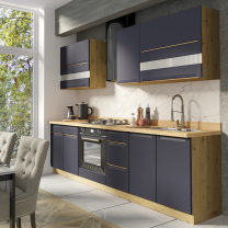 GLAMOUR m | horní skříňka GLA-53G s odkapávačem | 80 cm | modrá mat