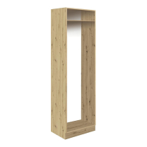 CREATIVA wh | vysoká skříňka CRE-21D na vestavnou lednici | 60 cm | VÝBĚR KORPUSU A KOVÁNÍ | bílá lesk