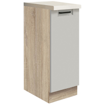 FAVORIT s | dolní skříňka FL-26D + CARGO koš | 30 cm | šedá lesk | VÝBĚR KORPUSU