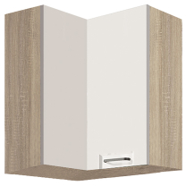 FAVORIT w | horní skříňka FW-54G rohová | 60x60 cm | bílá lesk | VÝBĚR KORPUSU