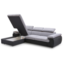 Sedací souprava COOL | 191x281 cm | rozkládací + úložný prostor | LEVÁ | modro černá 15/15