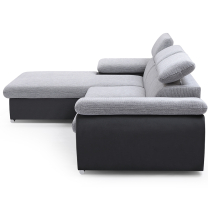 Sedací souprava COOL | 191x281 cm | rozkládací + úložný prostor | LEVÁ | modro černá 15/15