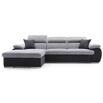 Sedací souprava COOL | 191x281 cm | rozkládací + úložný prostor | LEVÁ | modro černá 15/15