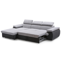 Sedací souprava COOL | 191x281 cm | rozkládací + úložný prostor | LEVÁ | modro černá 15/15