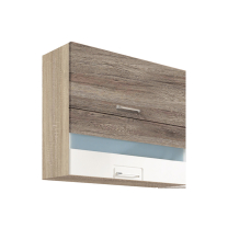 ECONO wh | horní skříňka ECO-41G výklopná | 80 cm | san remo/bílá lesk | VÝBĚR KORPUSU a KOVÁNÍ