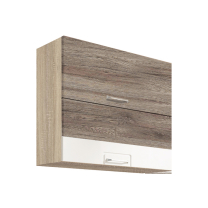 ECONO wh | horní skříňka ECO-48G výklopná | 80 cm | san remo/bílá lesk | VÝBĚR KORPUSU a KOVÁNÍ