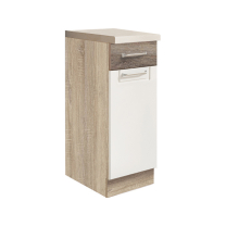 Kuchyňská linka ECONO wh | 260 cm | san remo/bílá lesk | VÝBĚR KORPUSU a KOVÁNÍ