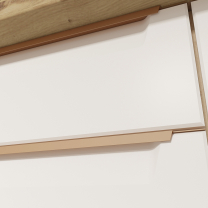 GLAMOUR b | horní skříňka výklopná GLA-41G | 80 cm | KOVÁNÍ LUX | korpus artisan | bílá mat