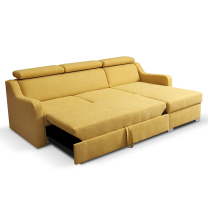 Sedací souprava MIKELI | 228x158 cm | UNI | rozkládací + úložný prostor | AKCE | khaki zelená 13