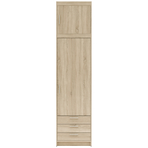 Šatní skříň ELENA + nástavce | sestava 475,5 cm | dub sonoma