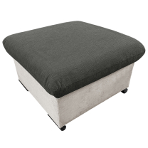 Taburet COOL | 68x68x42 cm | bez úložného prostoru | světle šedá grafitová 24/27