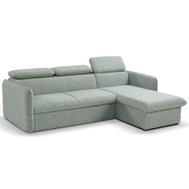 Malá sedací souprava SLIM | 235x179 cm | PRAVÁ | rozkládací + úložný prostor | VÝBĚR TKANIN
