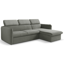 Malá sedací souprava SLIM | 235x179 cm | PRAVÁ | rozkládací + úložný prostor | VÝBĚR TKANIN