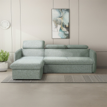 Malá sedací souprava SLIM | 179x235 cm | LEVÁ | rozkládací + úložný prostor | VÝBĚR TKANIN