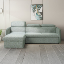 Malá sedací souprava SLIM | 179x235 cm | LEVÁ | rozkládací + úložný prostor | VÝBĚR TKANIN