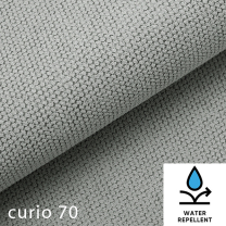 Malá sedací souprava SLIM | 235x179 cm | PRAVÁ | 70 modrošedá | rozkládací + úložný prostor