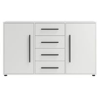 MAXIONE b | komoda K2D4SZ MX-02 | 150 cm | bílá mat