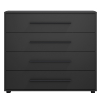 MAXIONE c | komoda K4SZ MX-03 | 90 cm | černá mat