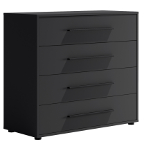 MAXIONE c | komoda K4SZ MX-03 | 90 cm | černá mat