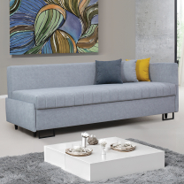 Pohovka JUNIOR | 211 cm | PRAVÁ | rozkládací + úložný prostor | velká spací plocha 149x197 cm | VÝBĚR TKANIN