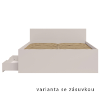 MAXIONE k | postel dvoulůžko | 160x200 cm | s roštem | kašmír