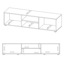 MAXIONE k | TV stolek RTV190 MX-10 | 190 cm | kašmír