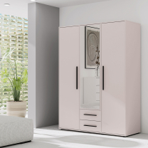 MAXIONE k | šatní skříň SZ3D2SZ MX-12 se zrcadlem | 150 cm | kašmír