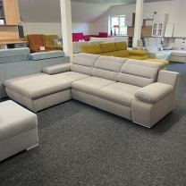Sedací souprava GRECO MINI | 185x278 cm | LEVÁ | 09 světle béžová WATER REPELLENT | rozkládací + úložný prostor