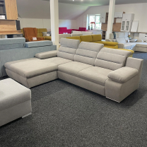 Sedací souprava GRECO MINI | 185x278 cm | LEVÁ | 09 světle béžová WATER REPELLENT | rozkládací + úložný prostor