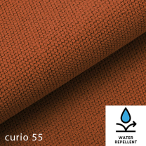 Sedací souprava GRECO MINI | 185x278 cm | LEVÁ | 55 červenooranžová WATER REPELLENT | rozkládací + úložný prostor