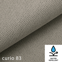 Sedací souprava GRECO MINI | 278x185 cm | PRAVÁ | 83 středně šedá WATER REPELLENT | rozkládací + úložný prostor