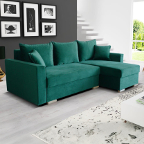 Sedací souprava APIS | 230x144 cm | PRAVÁ | rozkládací + 2x úložný prostor | VÝBĚR TKANIN