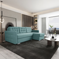 Sedací souprava ASTA | 225x144 cm | PRAVÁ | rozkládací + 2x úložný prostor | VÝBĚR TKANIN