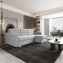 Sedací souprava ASTA | 225x144 cm | PRAVÁ | rozkládací + 2x úložný prostor | VÝBĚR TKANIN