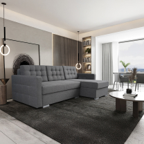 Sedací souprava ASTA | 225x144 cm | PRAVÁ | rozkládací + 2x úložný prostor | VÝBĚR TKANIN