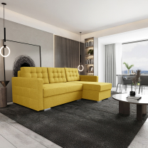 Sedací souprava ASTA | 225x144 cm | PRAVÁ | rozkládací + 2x úložný prostor | VÝBĚR TKANIN
