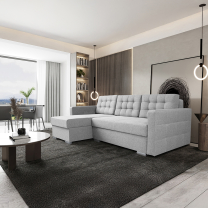 Sedací souprava ASTA | 144x225 cm | LEVÁ | rozkládací + 2x úložný prostor | VÝBĚR TKANIN