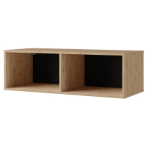 Obývací stěna CALABRINI c | 300 cm | 7 dílů C1 | černá lesk