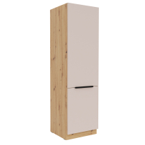 SOLEA k | vysoká skříňka 60 DK-210 2F potravinová s policemi | 60 cm | UNI dvířka | artisan/kašmír | VÝBĚR ÚCHYTŮ