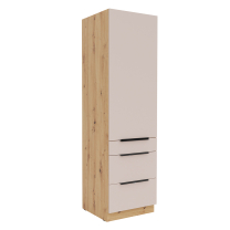 SOLEA k | vysoká skříňka 60 DPS-210 3S1F | 60 cm | PREMIUM BOX | artisan/kašmír | VÝBĚR ÚCHYTŮ