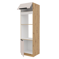 SOLEA k | vysoká skříňka 60 DPM-210 2F na vestavnou troubu a mikrovlnku | 60 cm | artisan/kašmír | VÝBĚR ÚCHYTŮ