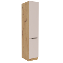 SOLEA k | vysoká skříňka 40 DK-210 2F potravinová s policemi | 40 cm | UNI dvířka | artisan/kašmír | VÝBĚR ÚCHYTŮ