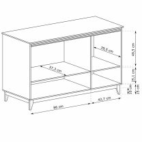 WINDSOR k | komoda W-1 | 135,5 cm | kašmír