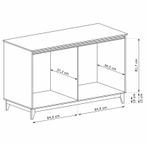WINDSOR k | komoda W-3 | 135,5 cm | kašmír