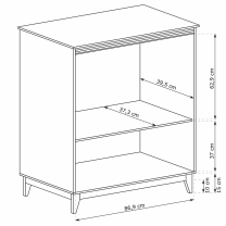 WINDSOR k | komoda W-4 | 92 cm | kašmír
