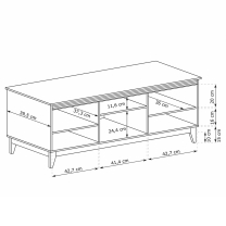 WINDSOR k | TV stolek W-8 | 135,5 cm | kašmír