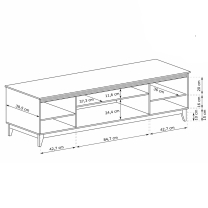 WINDSOR k | TV stolek W-9 | 179 cm | kašmír